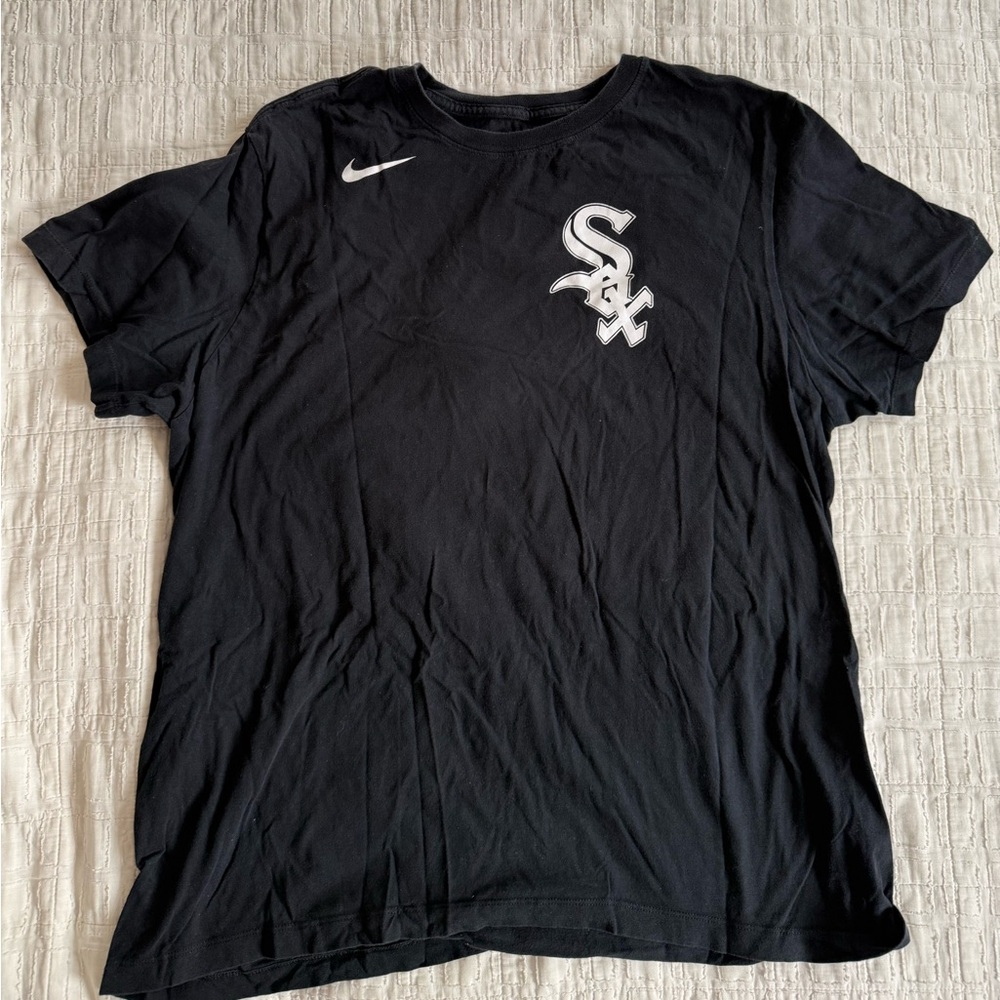 Tim Anderson Nike Black Tee with White Sox Emblem